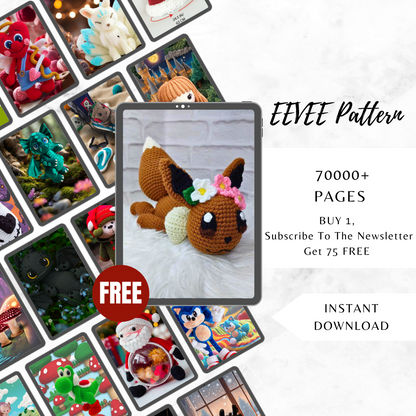 Plushie Eevee Crochet Pattern